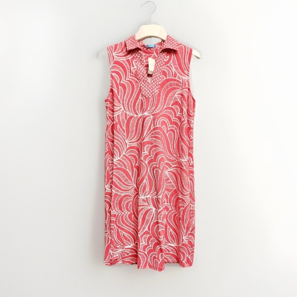 J. Mclaughlin Joanna Catalina Cloth Pink Sleeveless Dress Xs Nwt
